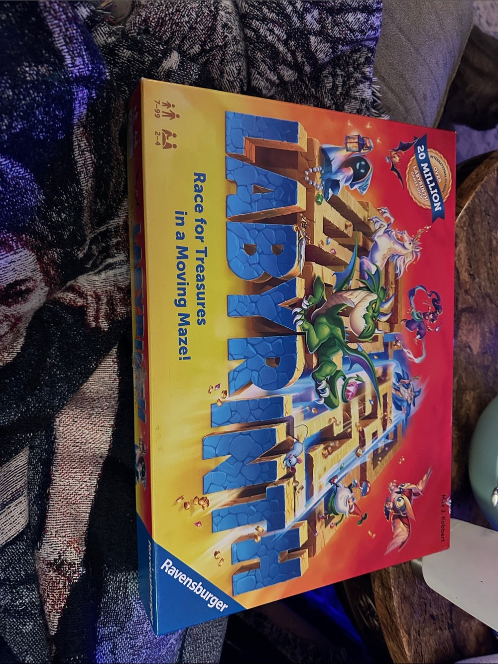 Ravensburger Labyrinth Game Box in Bright Red and Yellow Artwork